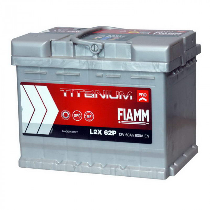 Аккумулятор Fiamm Titanium Pro 60 Ач 600A прям. пол. (242x175x190) L2X 62P