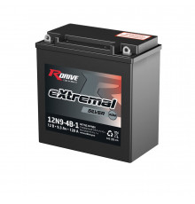 Аккумулятор RDrive 12N9-4B-1 12V 9Ah 120Апрям. пол. AGM сухозаряж. (135x75x139) eXtremal SILVER