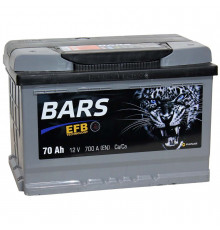 Аккумулятор Bars EFB 70 Ач прям. пол. 700А (278x175x190)