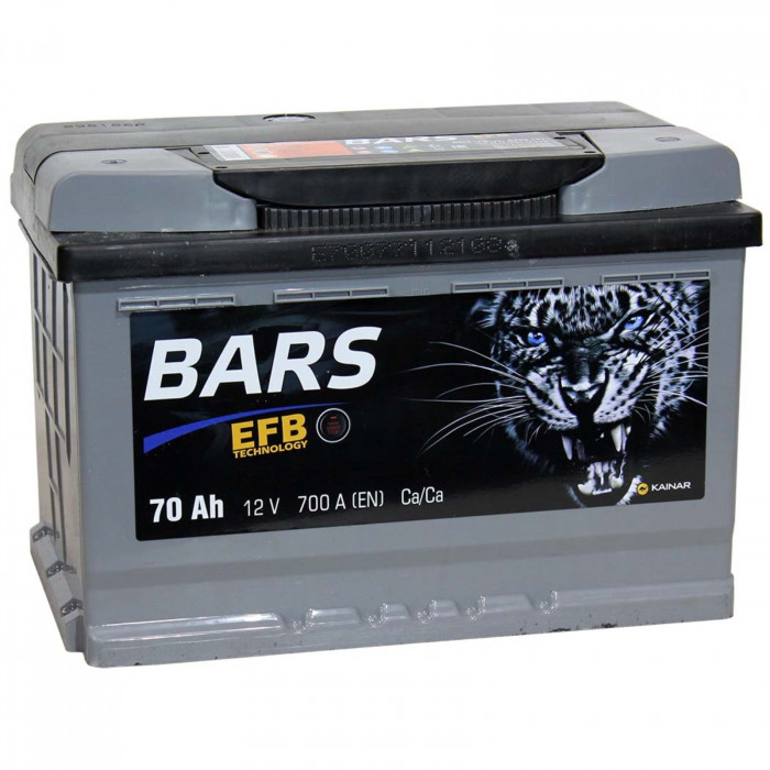 Аккумулятор Bars EFB 70 Ач прям. пол. 700А (278x175x190)