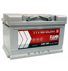 Аккумулятор Fiamm Titanium Pro 75 Ач 730A обр. пол. (278x175x175) низк. L3B 75P