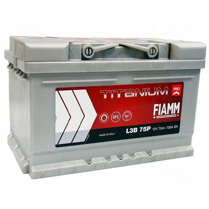 Аккумулятор Fiamm Titanium Pro 75 Ач 730A обр. пол. (278x175x175) низк. L3B 75P