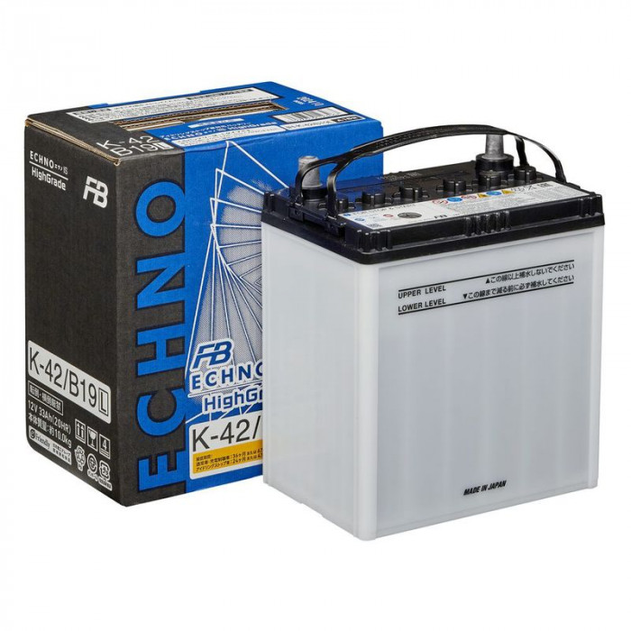 Аккумулятор Furukawa Battery ECHNO IS K-42/B19L 33Ач 380А 185x125x227 обр. пол. EFB START/STOP