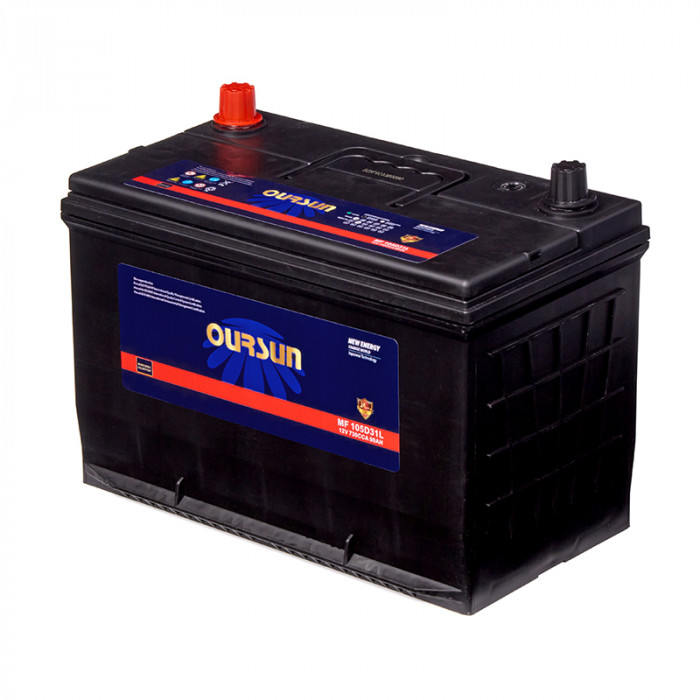 Аккумулятор OURSUN JIS MF 105D31L 90Ач 730А 305x172x222 обр. пол.