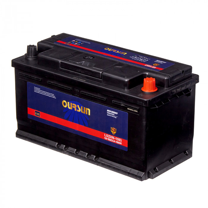 Аккумулятор OURSUN  L5 (-100) 100Ач 850А 351x174x190 обр. пол.