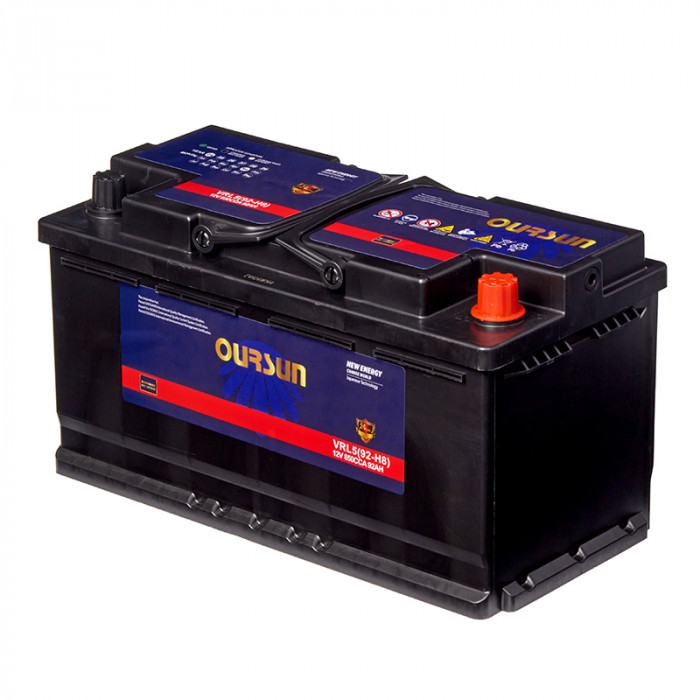 Аккумулятор OURSUN AGM VRL5 (92-H8) 92Ач 850А 353x175x190 обр. пол. AGM START/STOP