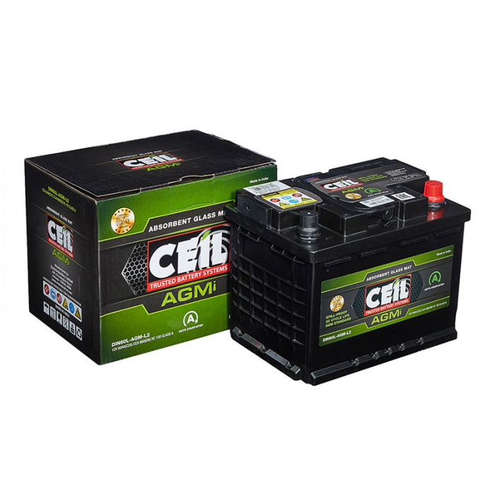 Аккумулятор CEIL  AGM 60-AGM-L2 L 60Ач 640А 242x175x190  обр. пол. AGM START/STOP