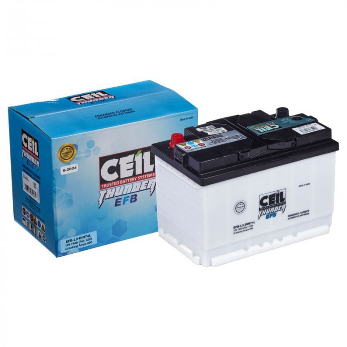 Аккумулятор CEIL  EFB-L3-74L 74Ач 690А 278x175x190  обр. пол. EFB START/STOP