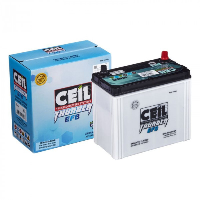 Аккумулятор CEIL JIS EFB-N55-B24R 50Ач 520А 238x129x227  пр. пол.  EFB START/STOP