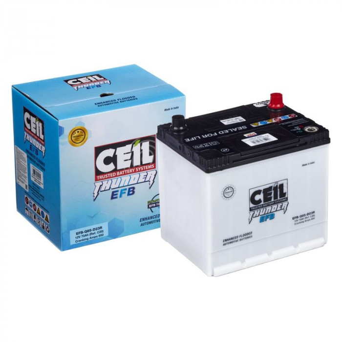 Аккумулятор CEIL JIS EFB-Q85-D23R 70Ач 650А 232x172x225  пр. пол.  EFB START/STOP