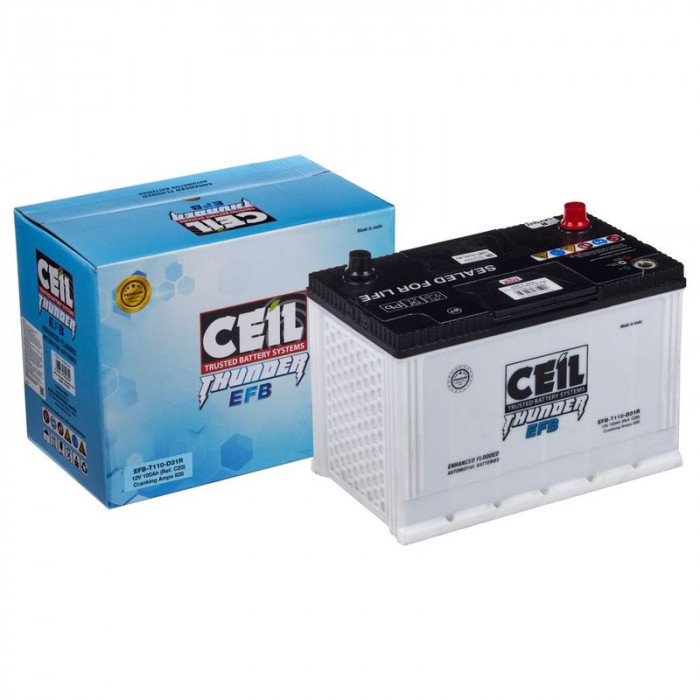 Аккумулятор CEIL JIS EFB-T110-D31R 100Ач 820А 305x173x225  пр. пол.  EFB START/STOP