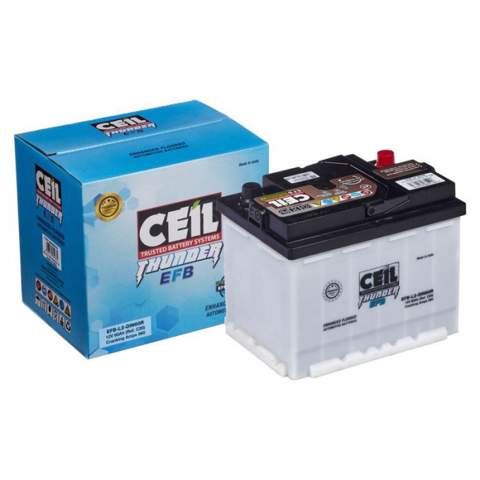 Аккумулятор CEIL  EFB-L2-60R 60Ач 560А 243x175x190  пр. пол.  EFB START/STOP