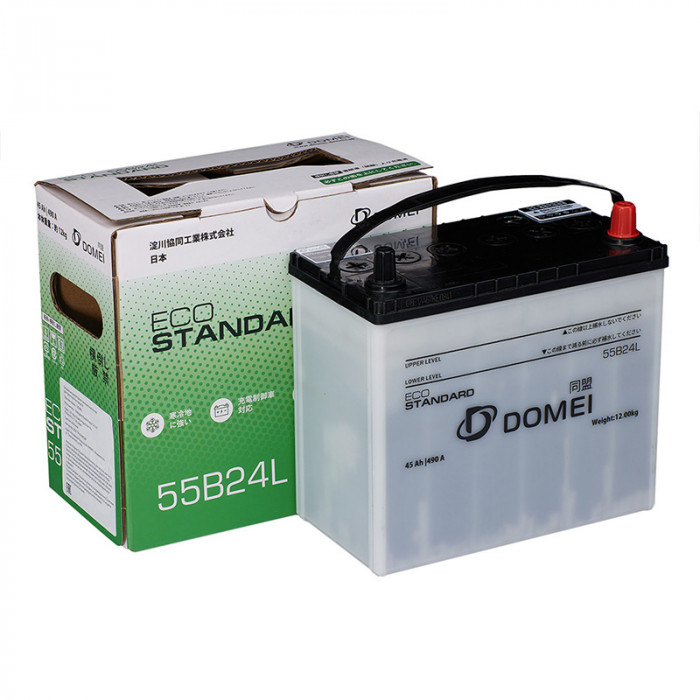 Аккумулятор DOMEI Eco STANDARD 55B24L 45Ач 490А 240x129x220  обр. пол.