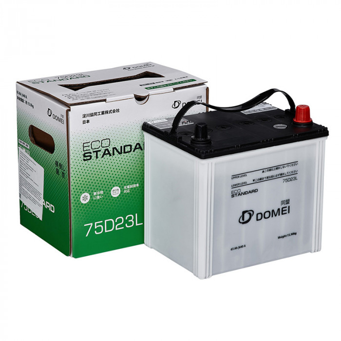 Аккумулятор DOMEI Eco STANDARD 75D23L 65Ач 640А 230x173x220  обр. пол.