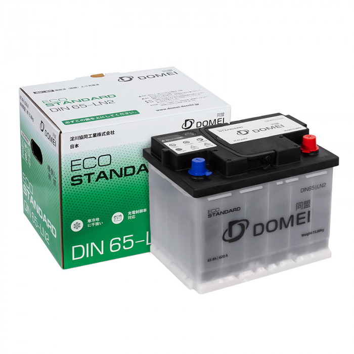 Аккумулятор DOMEI Eco STANDARD  65 - LN2 65Ач 620А 242x175x190  обр. пол.