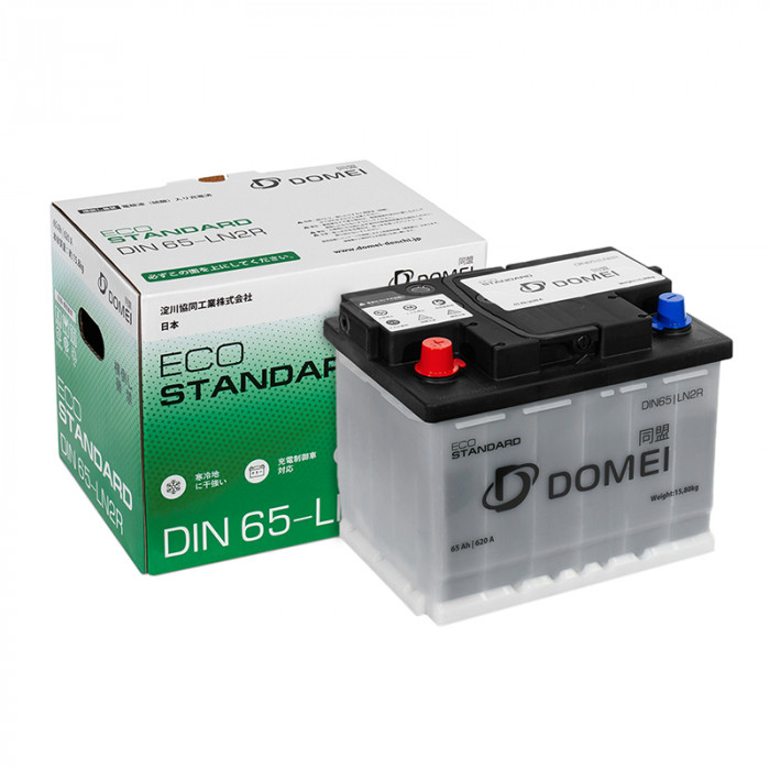 Аккумулятор DOMEI Eco STANDARD  65 - LN2R 65Ач 620А 242x175x190  пр. пол.