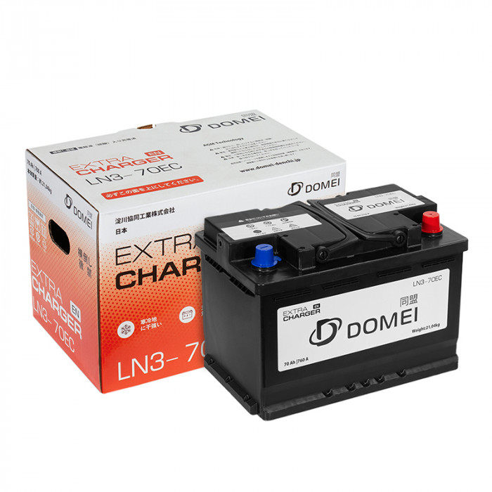 Аккумулятор DOMEI Extra CHARGER EN LN3 - 70EC 70Ач 760А 278x175x190  обр. пол.