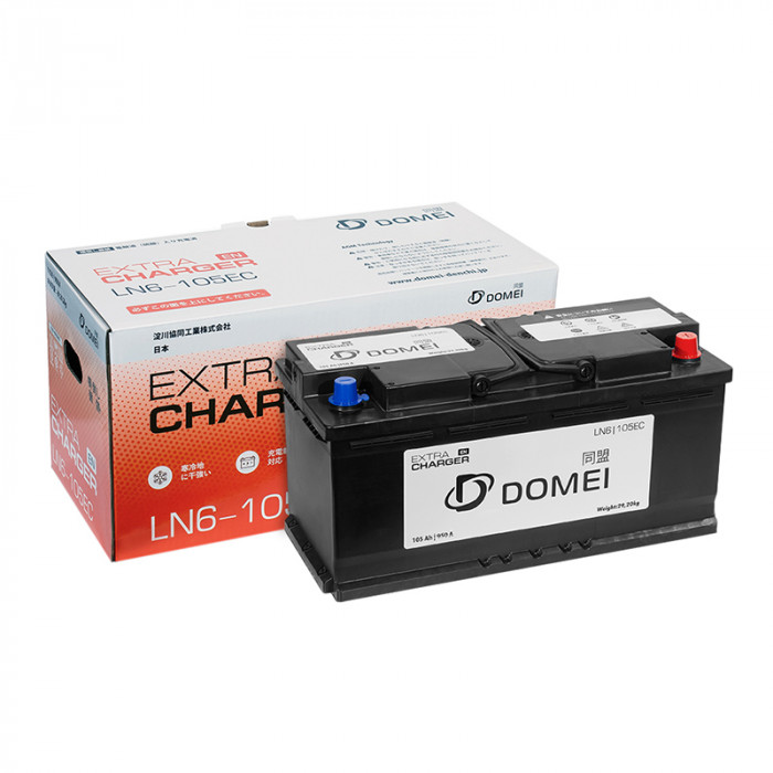 Аккумулятор DOMEI Extra CHARGER EN LN6 - 105EC 105Ач 950А 389x175x190  обр. пол.