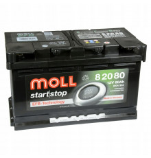 Аккумулятор Moll EFB 80R Start-Stop 800A 315x175x190