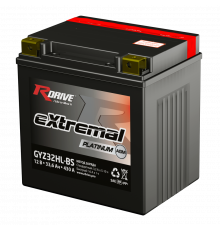Аккумулятор RDrive GYZ32HL-BS 33.6Ah 430А обр. пол. AGM (167x126x175) eXtremal PLATINUM сухозаряж.