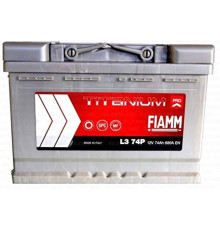 Аккумулятор Fiamm Titanium Pro 74 Ач 680A обр. пол. (278x175x190) L3 74P