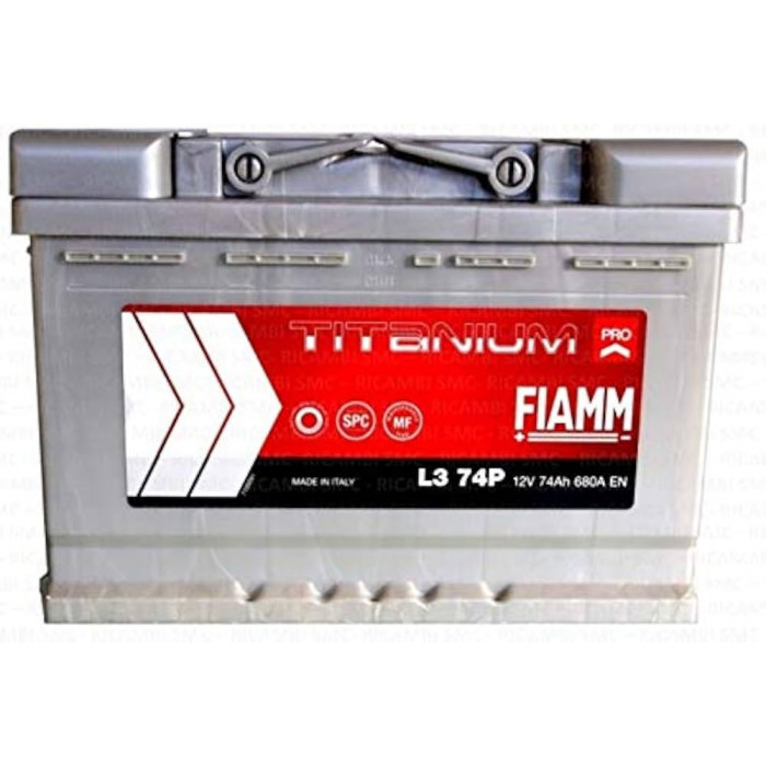 Аккумулятор Fiamm Titanium Pro 74 Ач 680A обр. пол. (278x175x190) L3 74P