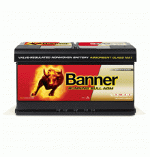 Аккумулятор BANNER Running Bull AGM Start-Stop (592 01) 92R 850A 354x175x190