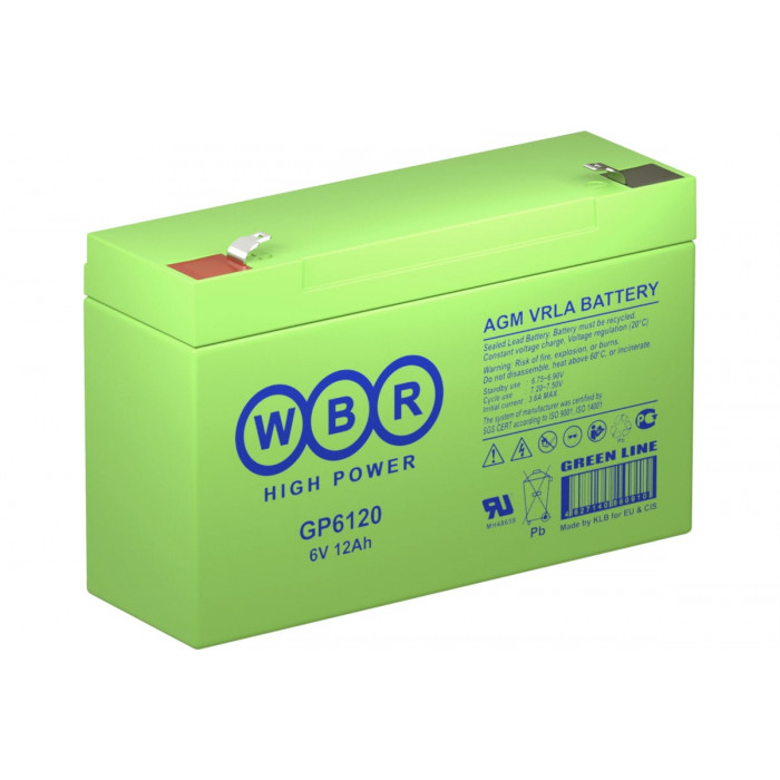 Аккумулятор WBR GP 6120 6V 12 Ah (151х50х99)