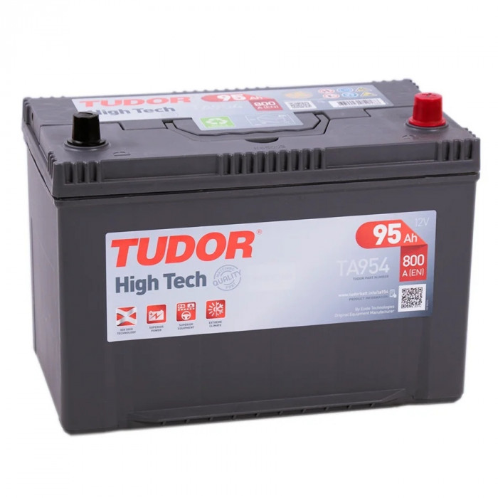 Аккумулятор Tudor High-Tech 95R (800A 306x173x222) TA954