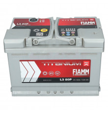 Аккумулятор Fiamm Titanium Pro 80 Ач 730A обр. пол. (278x175x190) L3 80P