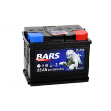 Аккумулятор BARS 6СТ-55 АПЗ п.п. 55 Ач 500A (242x175x190)