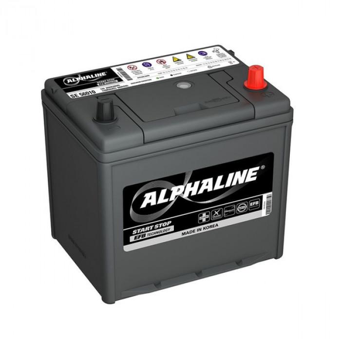 Аккумулятор Alphaline EFB 90D23R 65Ah прямая пол. (670A 230x168x220) Q85R Start-Stop