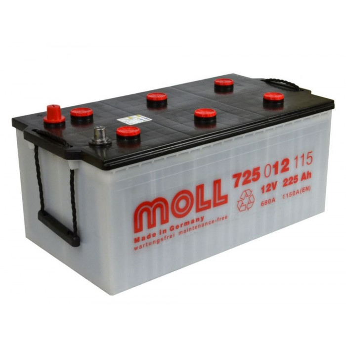 Аккумулятор MOLL Super Heavy Duty 225 Ah 1150A (518x276x242)
