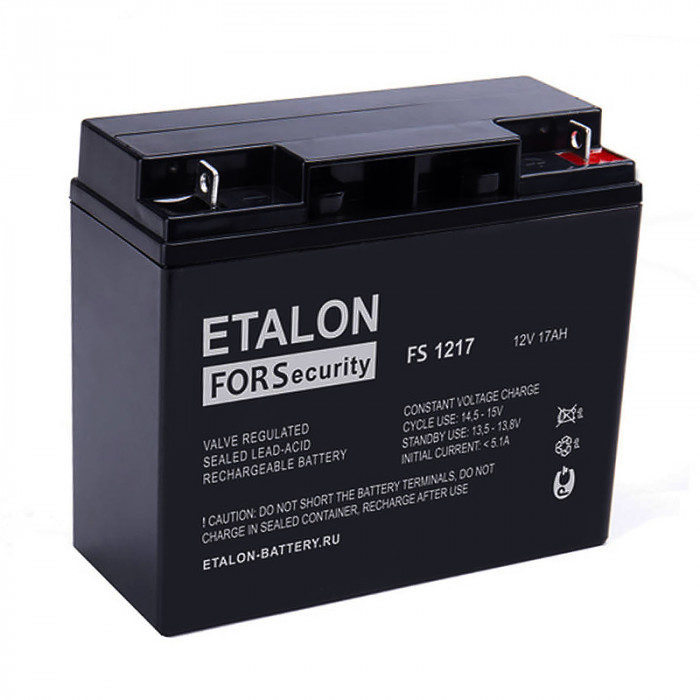 Аккумулятор ETALON FS 1217 (12V 17 Ач 181x77x167)