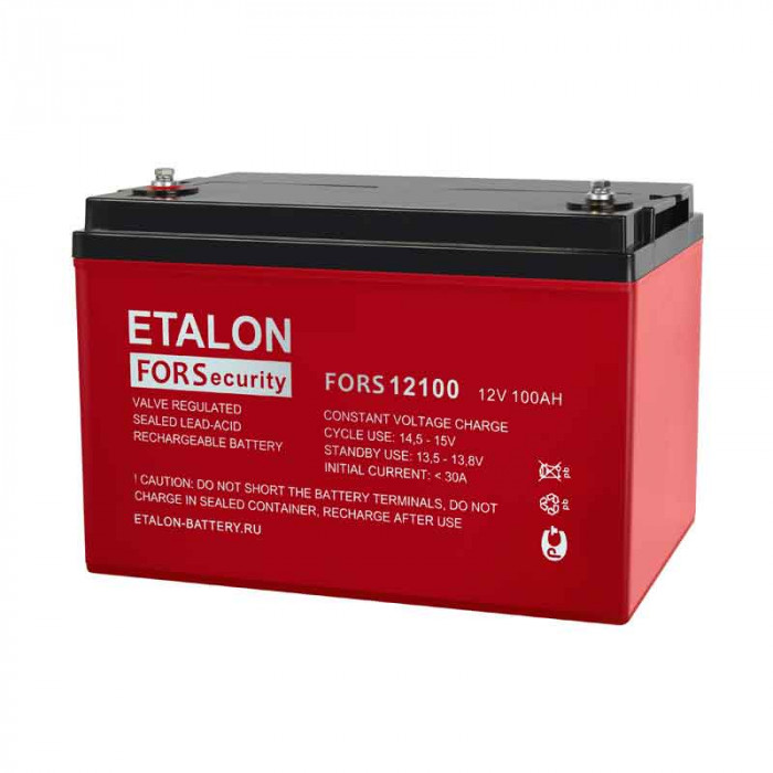 Аккумулятор ETALON FORS 12100 (12V 100 Aч 330x171x214)