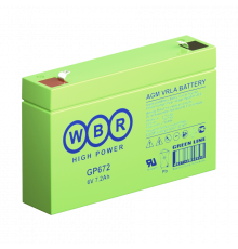 Аккумулятор WBR GP 672 6V 7.2 Aч (151x34x100)