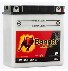 Аккумулятор Banner Bike Bull 50512 12V 5 Ач обр. пол. 50А (120x60x130) YB5L-B сухозаряж.