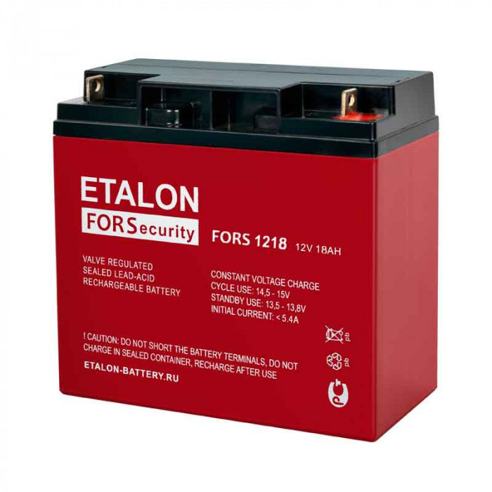 Аккумулятор ETALON FORS 1218 (12V 18 Aч 181x77x167)