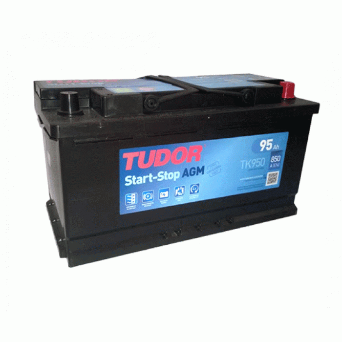Аккумулятор Tudor Start-Stop AGM 95R (850A 353x175x190) TK950
