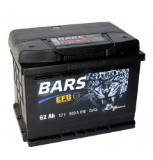 Аккумулятор Bars EFB 62 Ач обр. пол. 600А (242x175x190)