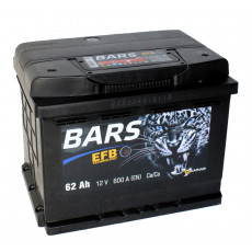 Аккумулятор Bars EFB 62 Ач обр. пол. 600А (242x175x190)