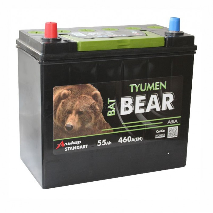 Аккумулятор Tyumen BatBear 65B24L 55 Ач 460A о.п. (238x129x227) ca/ca Silver Asia