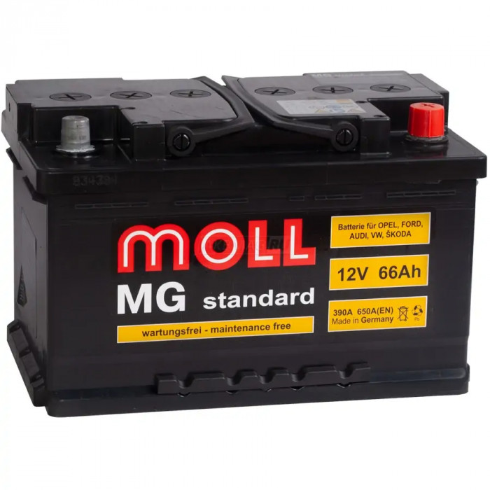 Аккумулятор Moll MG Standard 66R 650A 278x175x175