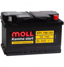 Аккумулятор Moll Kamina Start 71R низкий 680A (278x175x175)