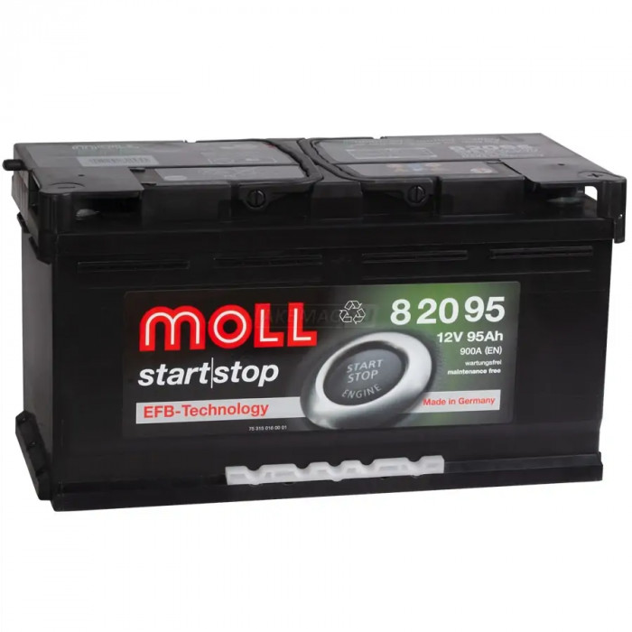 Аккумулятор Moll EFB 95R Start-Stop 900A 353x175x190