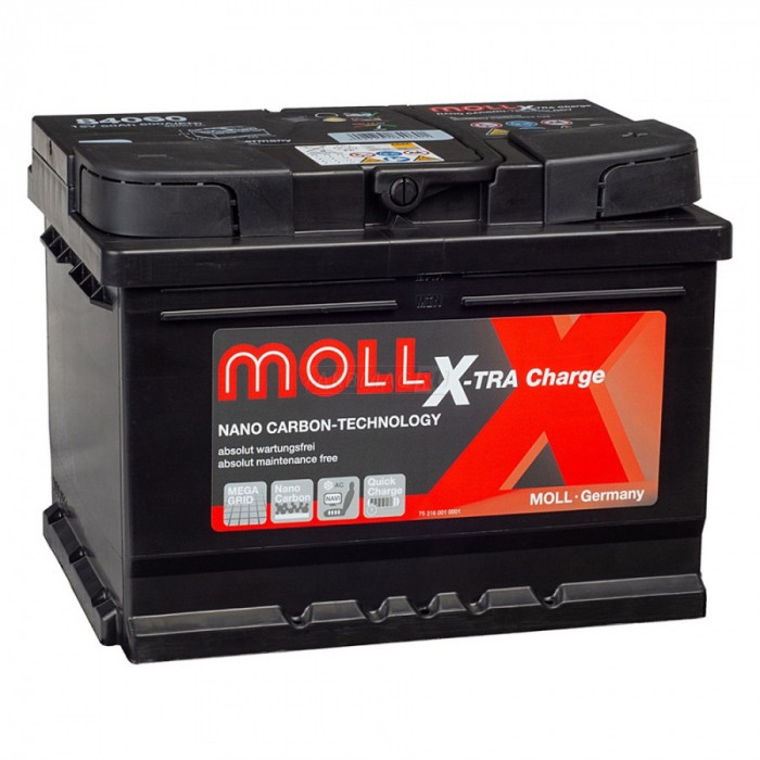 Аккумулятор Moll X-TRA charge 60 Ач 600A обр. пол. (242x175x175) 84060