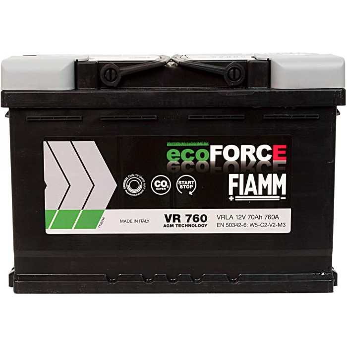 Аккумулятор Fiamm Titanium Pro 60 Ач 540A обр. пол. (241x175x190) L2 60P