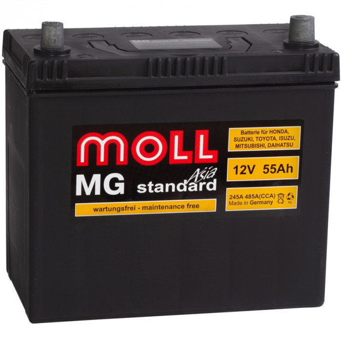 Аккумулятор Moll MG Standard Asia 65B24LS (55R 485A 229x120x220)