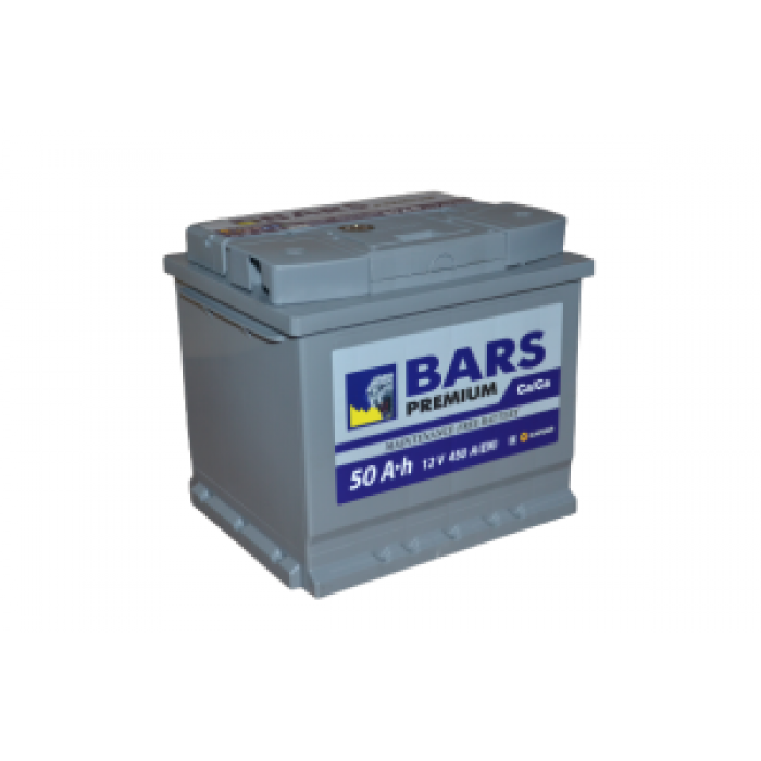 Аккумулятор BARS Premium 6СТ-50 АПЗ о.п. 50Ач 450A (207x175x190)