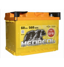 Аккумулятор Медведь EFB 60 Ач 560A п.п. (242x175x190)